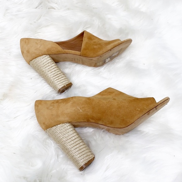 Vince. Percey Block Heel Espadrille Sandal Tan 9 - Picture 6 of 16